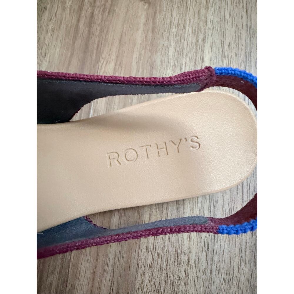 Rothy's The Twist Point Cabernet Slingback Shoe-Size 6.5 - Picture 5 of 9